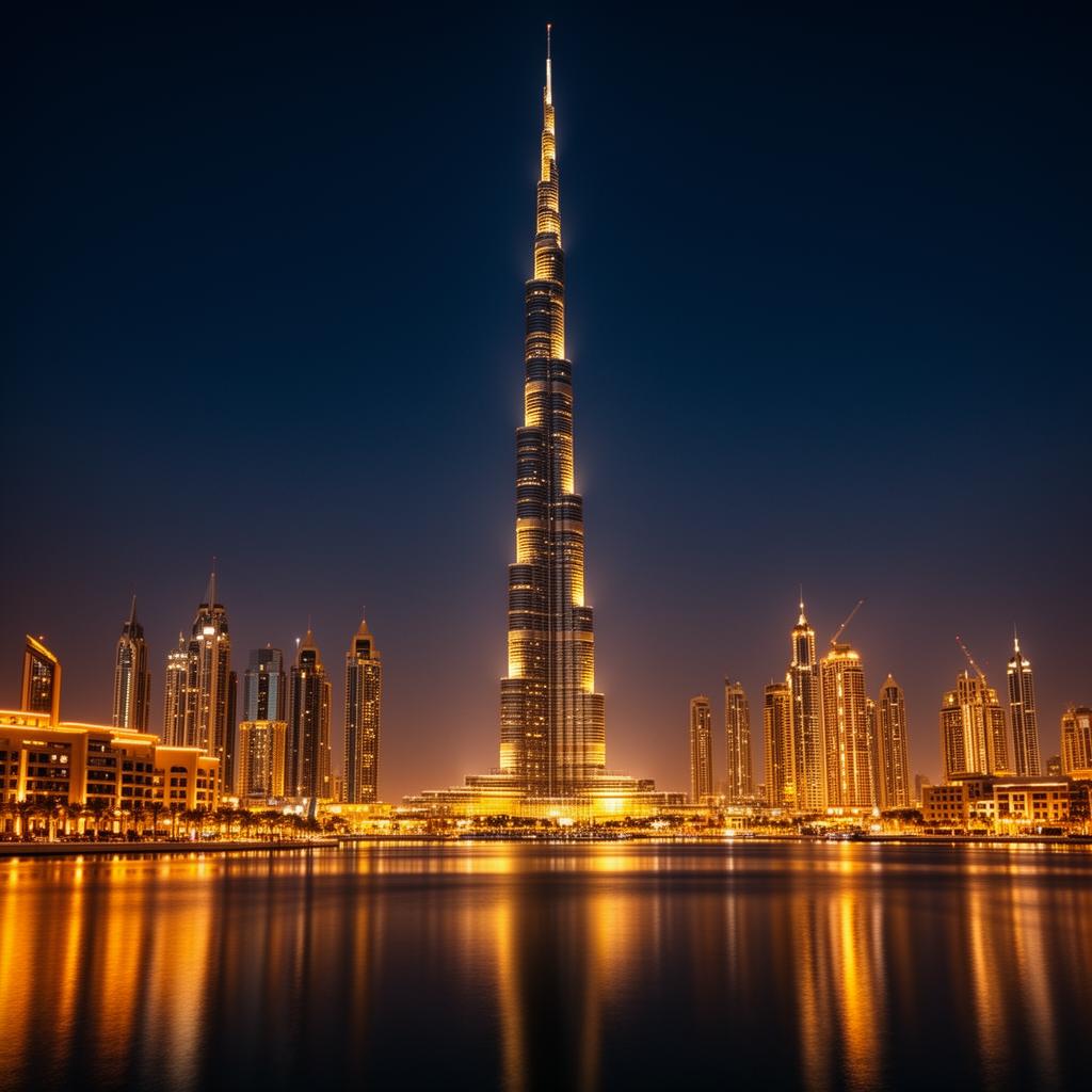 Dubai skyline at dusk
